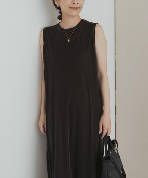 URBAN RESEARCH DOORS（アーバンリサーチドアーズ）の「シアーベロアワンピース（ワンピース・レディース・ブラウン/ブラック・MEDIUM）」の10枚目の写真