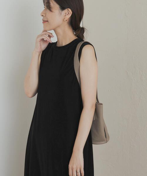 URBAN RESEARCH DOORS（アーバンリサーチドアーズ）の「シアーベロアワンピース（ワンピース・レディース・ブラウン/ブラック・MEDIUM）」の3枚目の写真