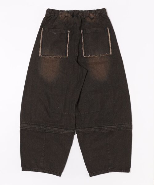 ８(eight)（エイト）の「2WAY ワイドカーゴパンツ（カーゴパンツ・メンズ・ブラック/グリーン・MEDIUM/LARGE）」の4枚目の写真