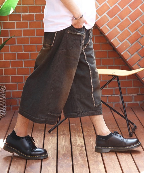 ８(eight)（エイト）の「2WAY ワイドカーゴパンツ（カーゴパンツ・メンズ・ブラック/グリーン・MEDIUM/LARGE）」の10枚目の写真