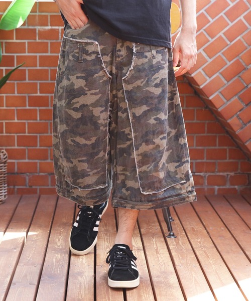 ８(eight)（エイト）の「2WAY ワイドカーゴパンツ（カーゴパンツ・メンズ・ブラック/グリーン・MEDIUM/LARGE）」の21枚目の写真