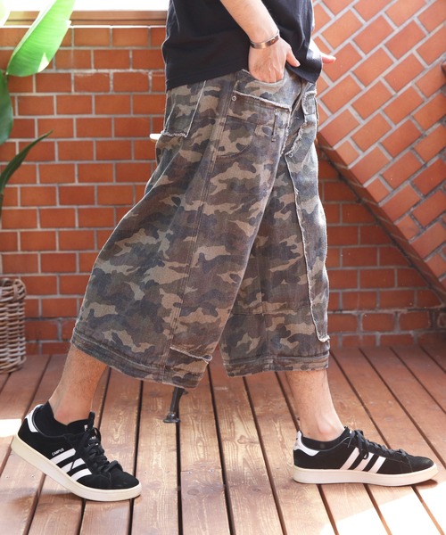 ８(eight)（エイト）の「2WAY ワイドカーゴパンツ（カーゴパンツ・メンズ・ブラック/グリーン・MEDIUM/LARGE）」の22枚目の写真