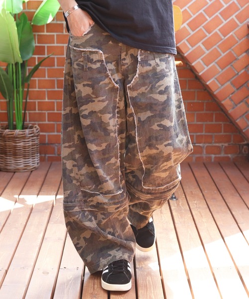 ８(eight)（エイト）の「2WAY ワイドカーゴパンツ（カーゴパンツ・メンズ・ブラック/グリーン・MEDIUM/LARGE）」の18枚目の写真