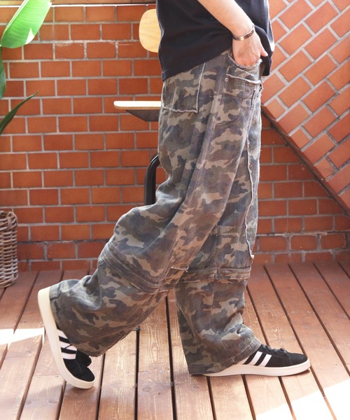 ８(eight)（エイト）の「2WAY ワイドカーゴパンツ（カーゴパンツ・メンズ・ブラック/グリーン・MEDIUM/LARGE）」の20枚目の写真