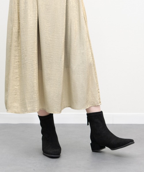 セール】【PARADIS COULEUR】スクエアトウバックジップストレッチ