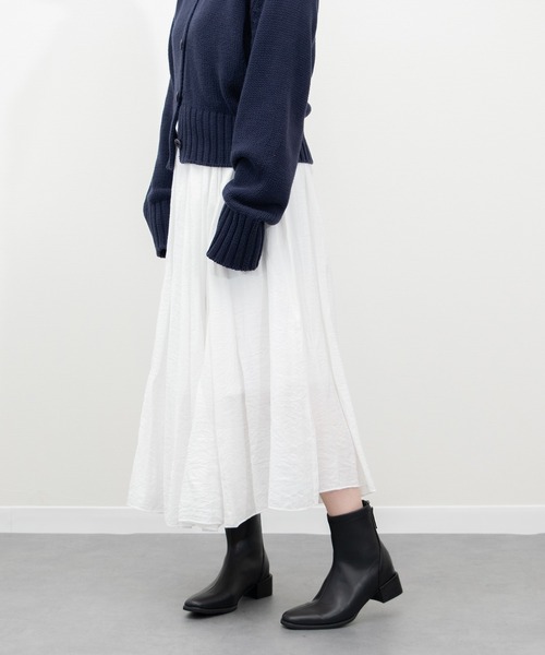 セール】【PARADIS COULEUR】スクエアトウバックジップストレッチ