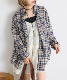 BIGポケットチェックシャツ