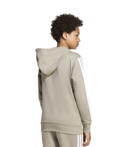 adidas(アディダス)の「adidas/アディダス プルオーバー パーカー キッズ エッセンシャルズ スリーストライプス フレンチテリー KLJ43(パーカー・キッズ・ブラック×ホワイト/グレー×ホワイト・160cm/150cm/140cm/130cm)」の10枚目の写真