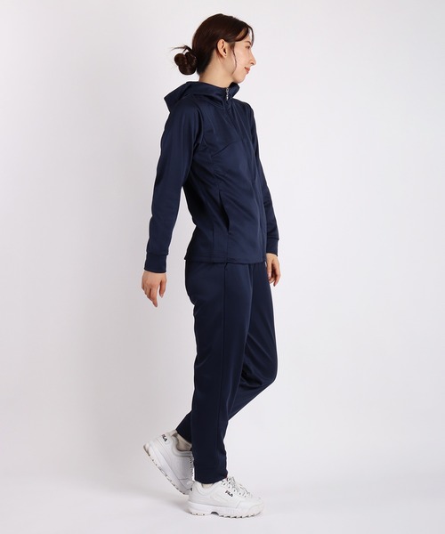 FILA レディース 裏起毛 ジャージ 上下セットアップ 吸水速乾 UVカット