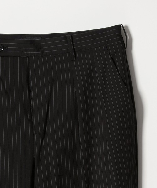 info. BEAUTY&YOUTH(インフォビューティアンドユース)の「【マルチサイズ】ルーズ タック テーラード パンツ(スラックス・メンズ・ブラック×ホワイト/チャコールグレー/ブラック/ネイビー×ホワイト/グレー系その他2/ネイビー・マルチサイズ)」の8枚目の写真