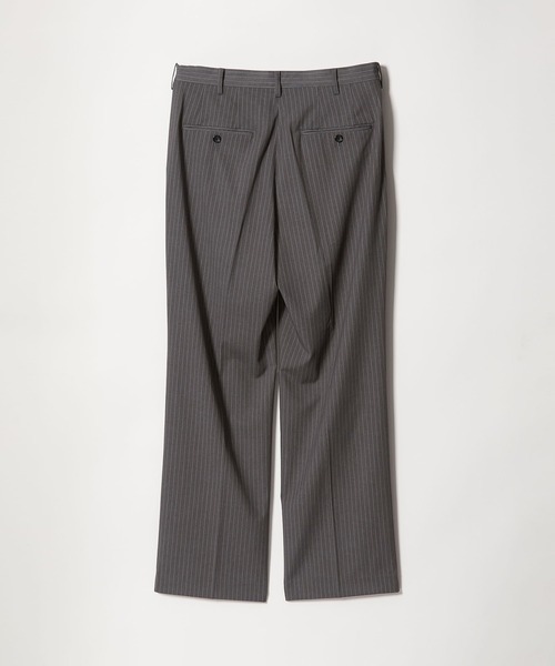 info. BEAUTY&YOUTH(インフォビューティアンドユース)の「【マルチサイズ】ルーズ タック テーラード パンツ(スラックス・メンズ・ブラック×ホワイト/チャコールグレー/ブラック/ネイビー×ホワイト/グレー系その他2/ネイビー・マルチサイズ)」の21枚目の写真