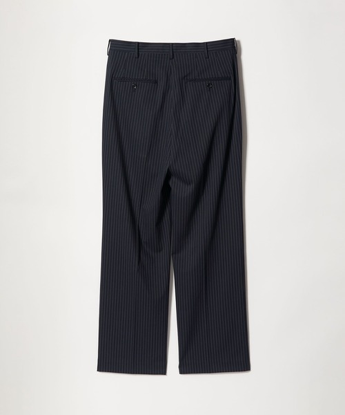 info. BEAUTY&YOUTH(インフォビューティアンドユース)の「【マルチサイズ】ルーズ タック テーラード パンツ(スラックス・メンズ・ブラック×ホワイト/チャコールグレー/ブラック/ネイビー×ホワイト/グレー系その他2/ネイビー・マルチサイズ)」の22枚目の写真