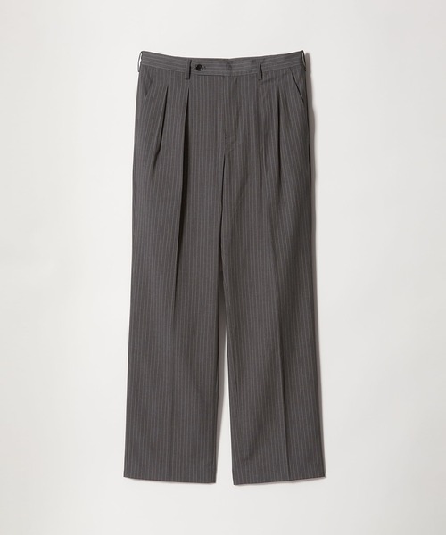 info. BEAUTY&YOUTH(インフォビューティアンドユース)の「【マルチサイズ】ルーズ タック テーラード パンツ(スラックス・メンズ・ブラック×ホワイト/チャコールグレー/ブラック/ネイビー×ホワイト/グレー系その他2/ネイビー・マルチサイズ)」の17枚目の写真