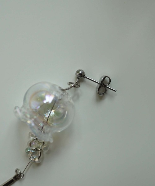 CERCA(チェルカ)の「jolie minette/ふわりオーロラ風鈴ピアス/金属アレルギー対応(ピアス(両耳用)・レディース・シルバー/ゴールド・FREE)」の14枚目の写真