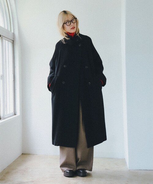 スタンドカラー ダブル コート（その他アウター）｜Ray BEAMS（レイ