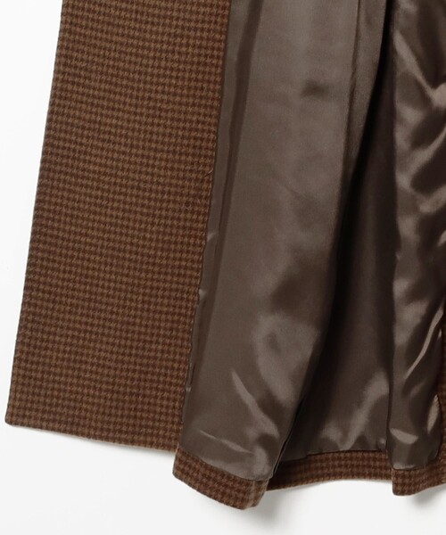 Ray BEAMS（レイビームス）の「スタンドカラー ダブル コート（ステンカラーコート・レディース・シルバー/ダークブラウン/ブラック/ホワイト系その他6・1/0）」の16枚目の写真