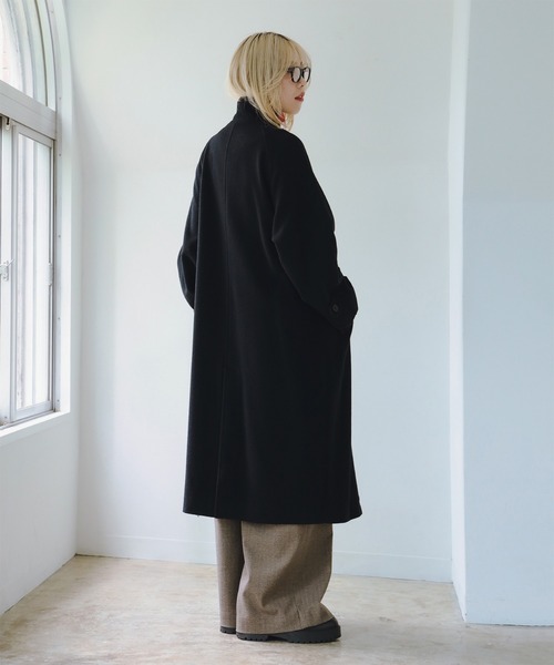 るる　ワイズフォーメン ダブルブレスト スタンドカラーコート 週末値下げ！ ワイズフォーメンコート るる ワイズフォーメン ダブル