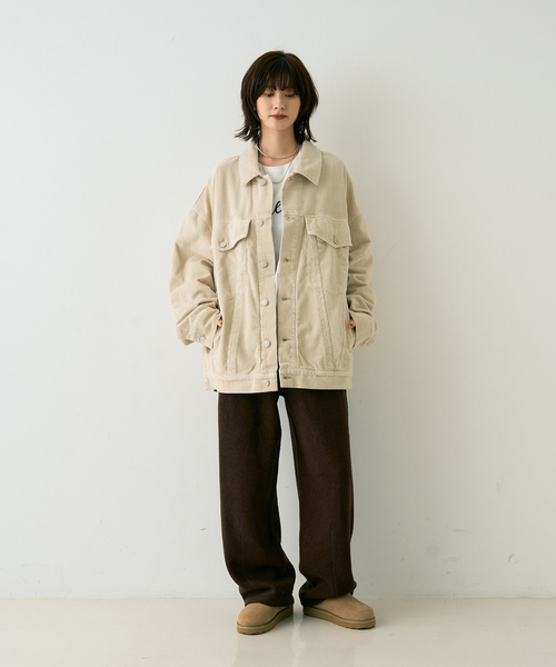 AGOLDE（エーゴールドイー）の「【AGOLDE/エーゴールドイー】REWORKED　WAYNE JACKET リワークド・ウェインデニムジャケット/ライスグラス（デニムジャケット・レディース・アイボリー・フリー）」の9枚目の写真