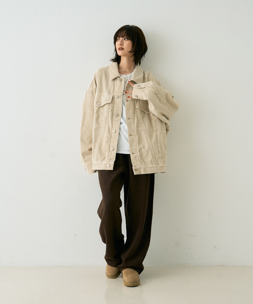 AGOLDE（エーゴールドイー）の「【AGOLDE/エーゴールドイー】REWORKED　WAYNE JACKET リワークド・ウェインデニムジャケット/ライスグラス（デニムジャケット・レディース・アイボリー・フリー）」の11枚目の写真