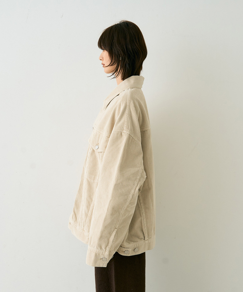 AGOLDE（エーゴールドイー）の「【AGOLDE/エーゴールドイー】REWORKED　WAYNE JACKET リワークド・ウェインデニムジャケット/ライスグラス（デニムジャケット・レディース・アイボリー・フリー）」の17枚目の写真