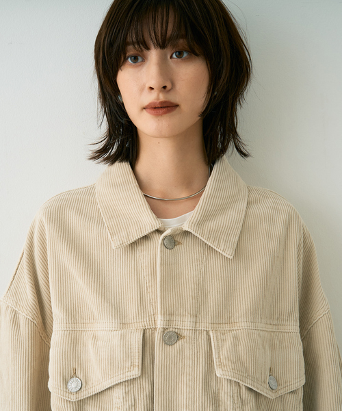 AGOLDE（エーゴールドイー）の「【AGOLDE/エーゴールドイー】REWORKED　WAYNE JACKET リワークド・ウェインデニムジャケット/ライスグラス（デニムジャケット・レディース・アイボリー・フリー）」の20枚目の写真