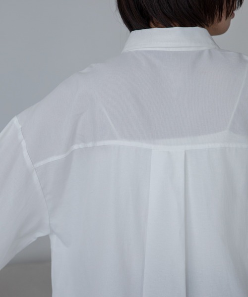 VACANCY（ヴァカンシー）の「ワイドスリーブオーバーシャツ（シャツ/ブラウス・レディース・ホワイト/グレー/ブラック・FREE）」の9枚目の写真