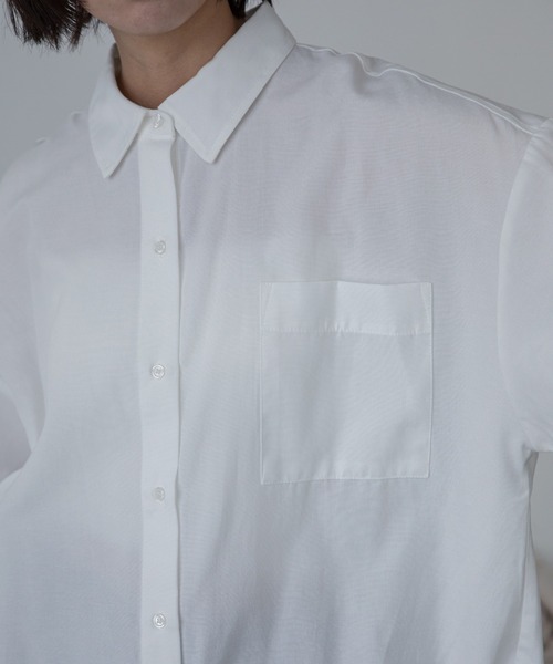 VACANCY（ヴァカンシー）の「ワイドスリーブオーバーシャツ（シャツ/ブラウス・レディース・ホワイト/グレー/ブラック・FREE）」の10枚目の写真