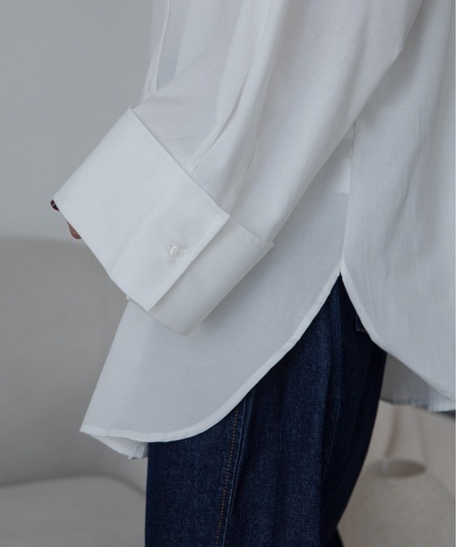 VACANCY（ヴァカンシー）の「ワイドスリーブオーバーシャツ（シャツ/ブラウス・レディース・ホワイト/グレー/ブラック・FREE）」の11枚目の写真