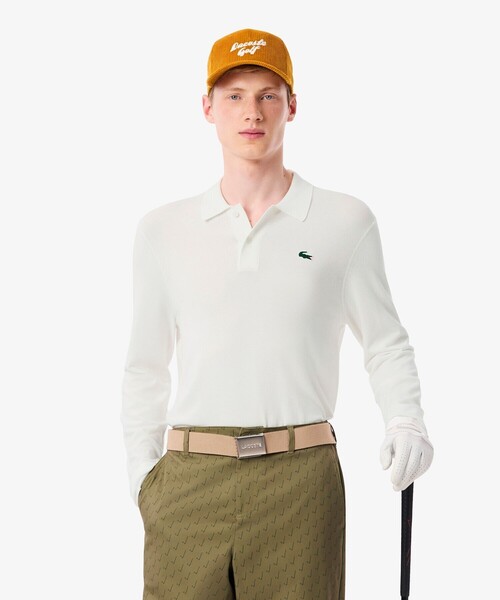 LACOSTE(ラコステ)の「ミニマルゴルフポロニットシャツ(ニット/セーター・メンズ・ネイビー/ホワイト・5/4/3)」の1枚目の写真