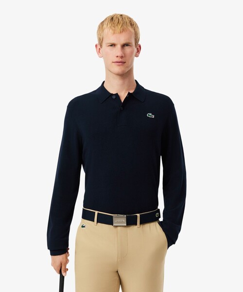 ラコステ（LACOSTE）/ミニマルゴルフポロニットシャツ セール】ミニマルゴルフポロニットシャツ（ニット/セーター）｜LACOSTE