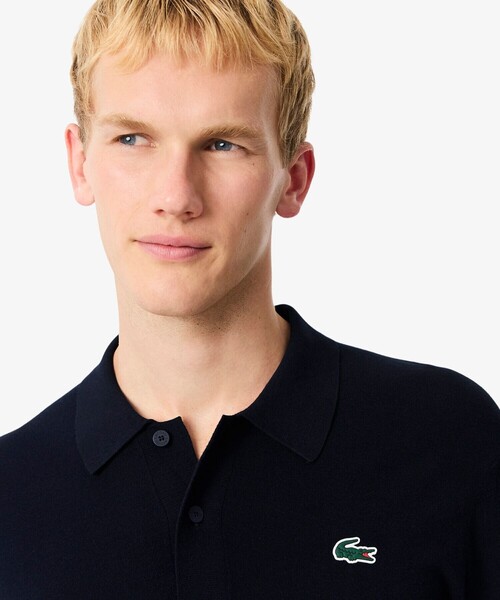 LACOSTE(ラコステ)の「ミニマルゴルフポロニットシャツ(ニット/セーター・メンズ・ネイビー/ホワイト・5/4/3)」の10枚目の写真