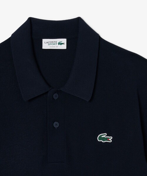 LACOSTE(ラコステ)の「ミニマルゴルフポロニットシャツ(ニット/セーター・メンズ・ネイビー/ホワイト・5/4/3)」の15枚目の写真