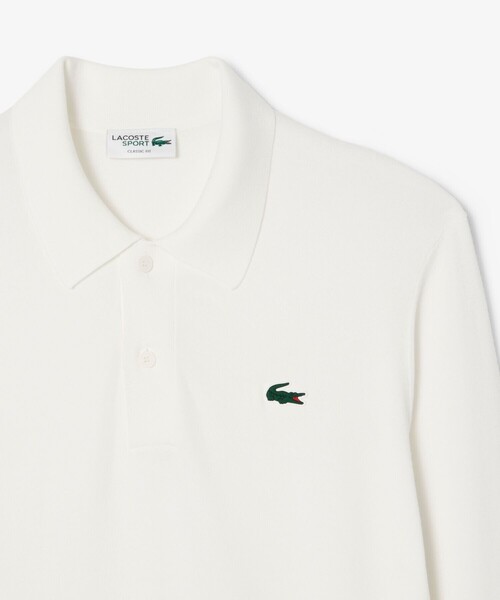 LACOSTE(ラコステ)の「ミニマルゴルフポロニットシャツ(ニット/セーター・メンズ・ネイビー/ホワイト・5/4/3)」の7枚目の写真