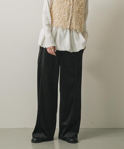 SENSE OF PLACE by URBAN RESEARCH（センスオブプレイスバイアーバンリサーチ）の「ソフトコーデュロイパンツ（その他パンツ・レディース・ブラウン/ブラック/アイボリー・MEDIUM/SMALL）」の5枚目の写真