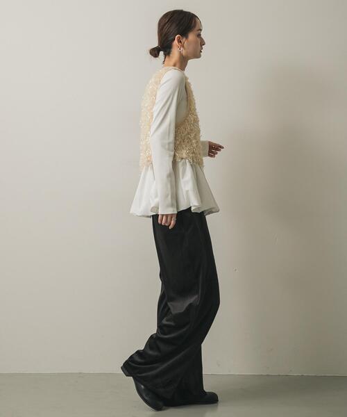 SENSE OF PLACE by URBAN RESEARCH（センスオブプレイスバイアーバンリサーチ）の「ソフトコーデュロイパンツ（その他パンツ・レディース・ブラウン/ブラック/アイボリー・MEDIUM/SMALL）」の9枚目の写真