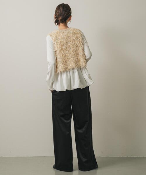 SENSE OF PLACE by URBAN RESEARCH（センスオブプレイスバイアーバンリサーチ）の「ソフトコーデュロイパンツ（その他パンツ・レディース・ブラウン/ブラック/アイボリー・MEDIUM/SMALL）」の10枚目の写真