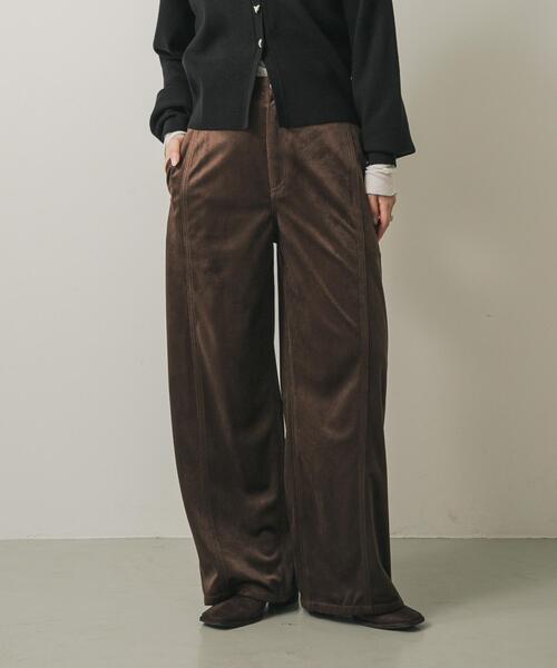 SENSE OF PLACE by URBAN RESEARCH（センスオブプレイスバイアーバンリサーチ）の「ソフトコーデュロイパンツ（その他パンツ・レディース・ブラウン/ブラック/アイボリー・MEDIUM/SMALL）」の13枚目の写真
