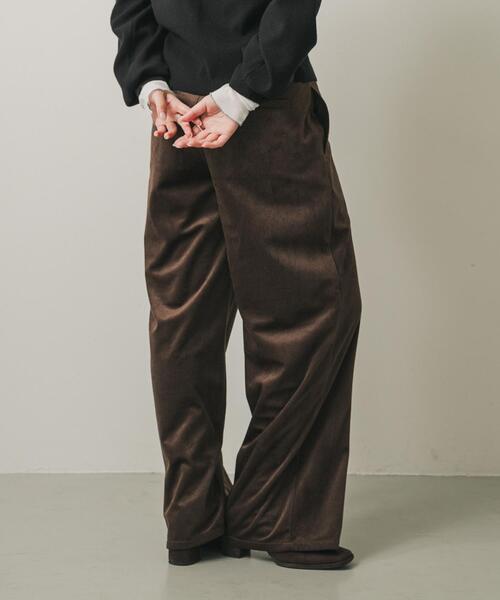 SENSE OF PLACE by URBAN RESEARCH（センスオブプレイスバイアーバンリサーチ）の「ソフトコーデュロイパンツ（その他パンツ・レディース・ブラウン/ブラック/アイボリー・MEDIUM/SMALL）」の14枚目の写真