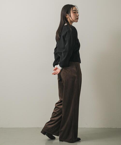 SENSE OF PLACE by URBAN RESEARCH（センスオブプレイスバイアーバンリサーチ）の「ソフトコーデュロイパンツ（その他パンツ・レディース・ブラウン/ブラック/アイボリー・MEDIUM/SMALL）」の17枚目の写真