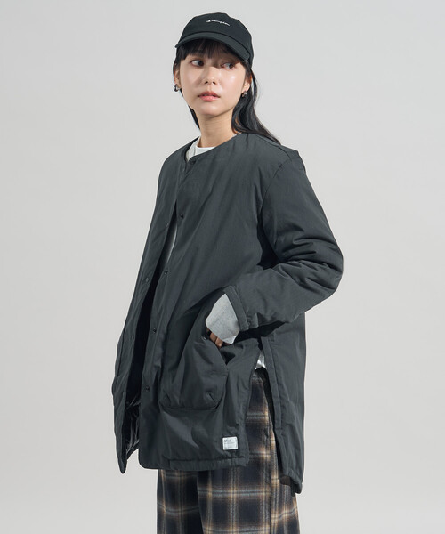 NANGA/ナンガ HINOC RIPSTOP INNER DOWN LONG CARDIGAN WOMENS