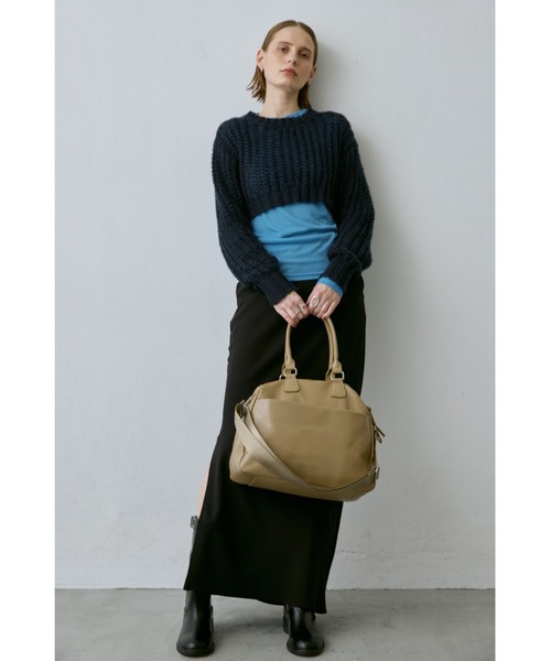 un/neu（アンノイ）の「ダブルジップラウンドボストン / 11inch（タブレット、iPad）対応（ボストンバッグ・レディース・ブラウン/ベージュ/ブラック・FREE）」の14枚目の写真