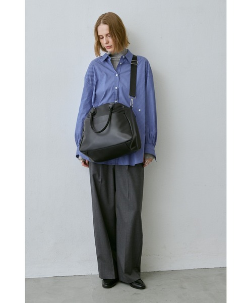 セール】ダブルジップフェイクレザーボストン / 11inch（タブレット