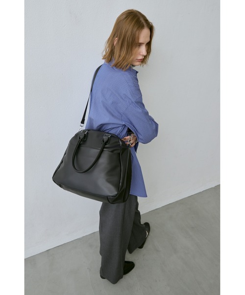 ダブルジップフェイクレザーボストン / 11inch（タブレット、iPad