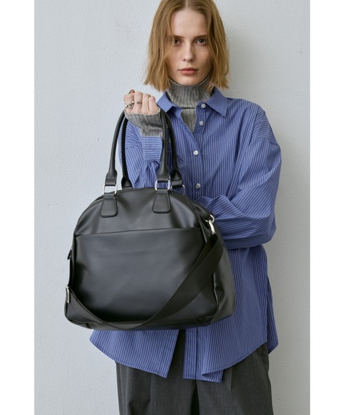 un/neu（アンノイ）の「ダブルジップラウンドボストン / 11inch（タブレット、iPad）対応（ボストンバッグ・レディース・ブラウン/ベージュ/ブラック・FREE）」の21枚目の写真