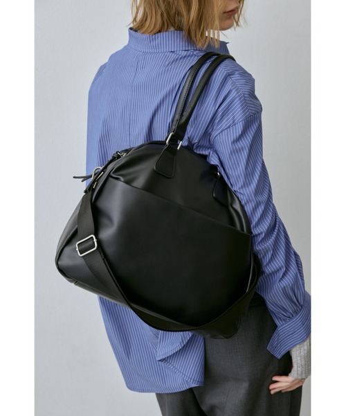 un/neu（アンノイ）の「ダブルジップラウンドボストン / 11inch（タブレット、iPad）対応（ボストンバッグ・レディース・ブラウン/ベージュ/ブラック・FREE）」の18枚目の写真