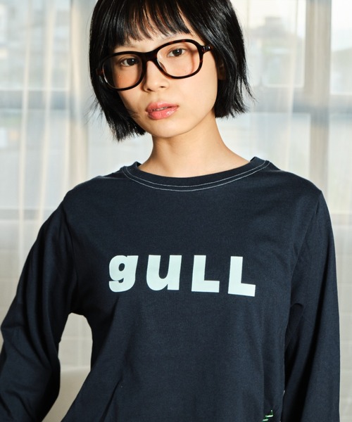 common gull products.（コモンガルプロダクツ）の「まなざしのあとのgull tee（Tシャツ/カットソー・レディース・ブラック系/ホワイト系/グレー系・SMALL/LARGE/MEDIUM）」の6枚目の写真