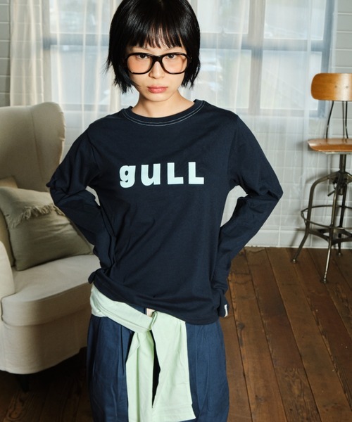 common gull products.（コモンガルプロダクツ）の「まなざしのあとのgull tee（Tシャツ/カットソー・レディース・ブラック系/ホワイト系/グレー系・SMALL/LARGE/MEDIUM）」の7枚目の写真