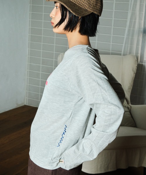 common gull products.（コモンガルプロダクツ）の「まなざしのあとのgull tee（Tシャツ/カットソー・レディース・ブラック系/ホワイト系/グレー系・SMALL/LARGE/MEDIUM）」の19枚目の写真