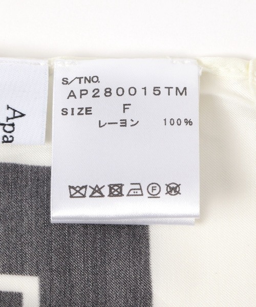 A part by（アパートバイ）の「アソートオオバンスカーフ（バンダナ/スカーフ・レディース・ブラック・FREE）」の6枚目の写真