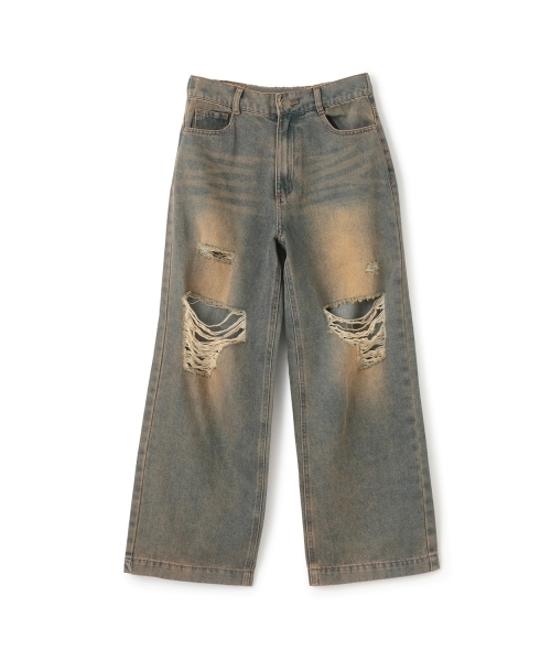LOVETOXIC（ラブトキシック）の「【LTXC】ダメージデニムワイドパンツ（その他パンツ・キッズ・ライトブルー/ネイビー/サックスブルー/グレー/ブルー・L:160cm/130cm/M:150cm/S:140cm）」の14枚目の写真